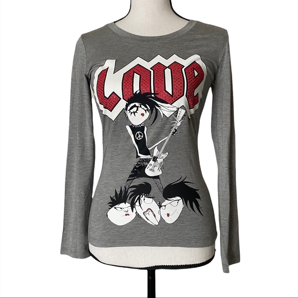 Love Moschino Love Rocker Long Sleeve Top
